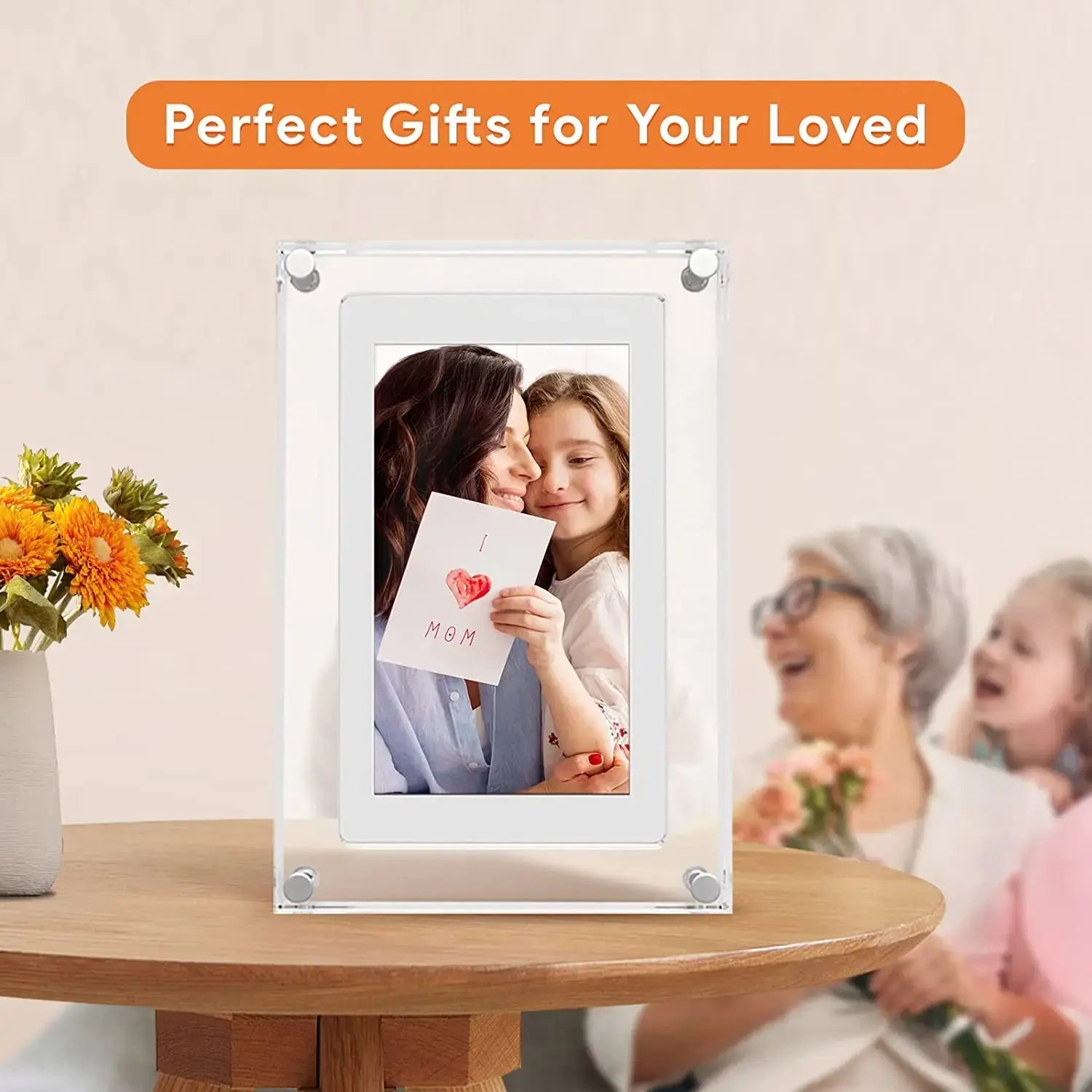 Acrylic Digital Photo Frame Gift - Homestore Bargains