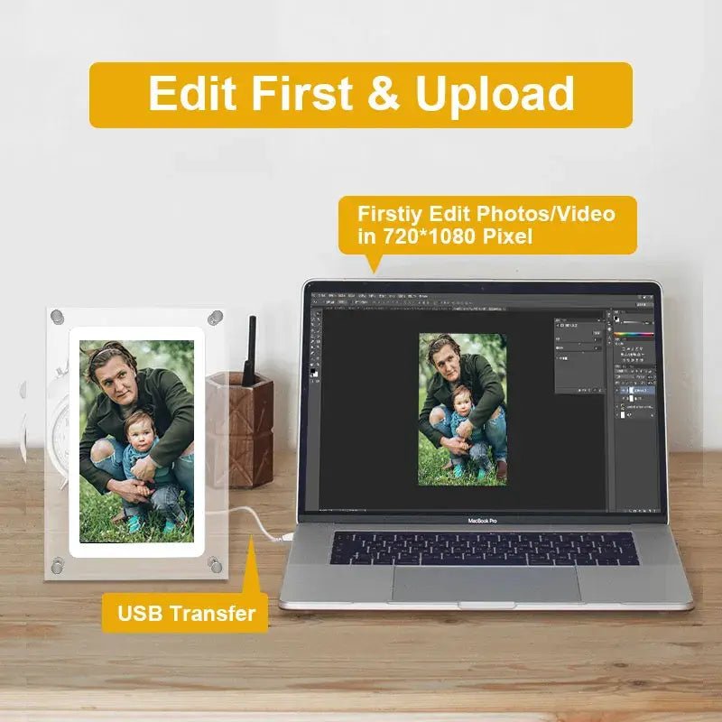 Acrylic Digital Photo Frame Gift - Homestore Bargains