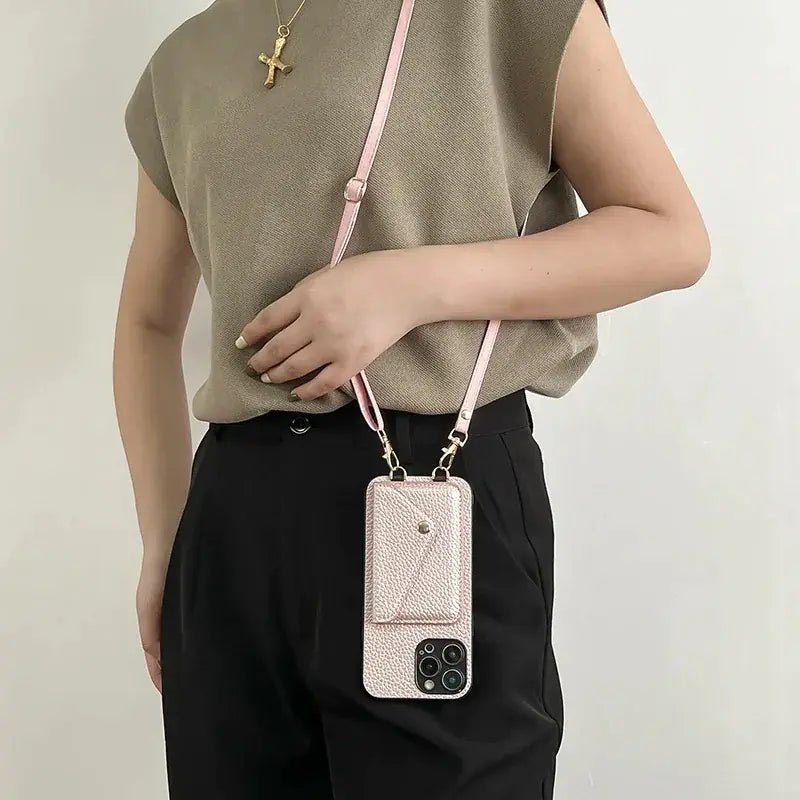 Leather Crossbody Phone Bag - Homestore Bargains