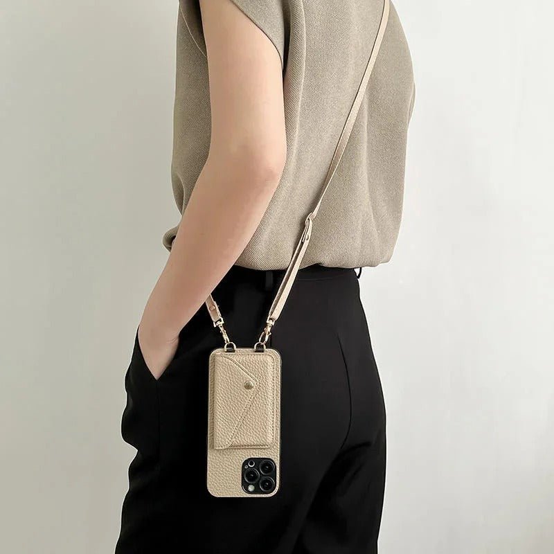 Leather Crossbody Phone Bag - Homestore Bargains