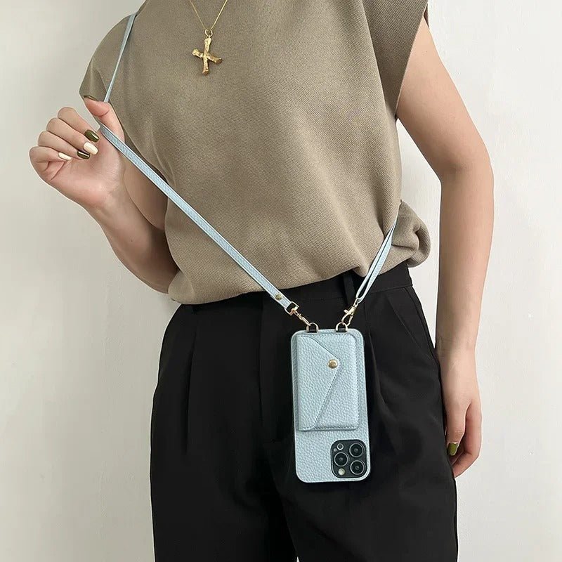 Leather Crossbody Phone Bag - Homestore Bargains