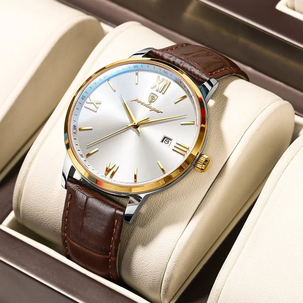 Leather Quartz Watch - Homestore Bargains