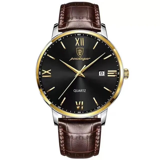 Leather Quartz Watch - Homestore Bargains