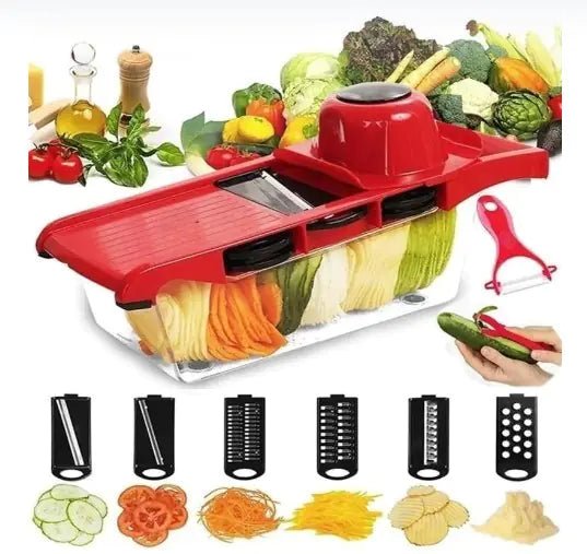 Vegetable Slicer With 6 Blades - Homestore Bargains