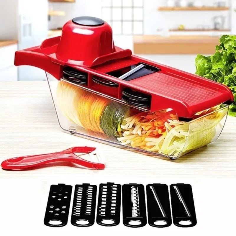 Vegetable Slicer With 6 Blades - Homestore Bargains