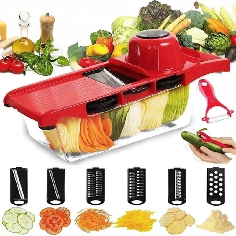 Vegetable Slicer With 6 Blades - Homestore Bargains