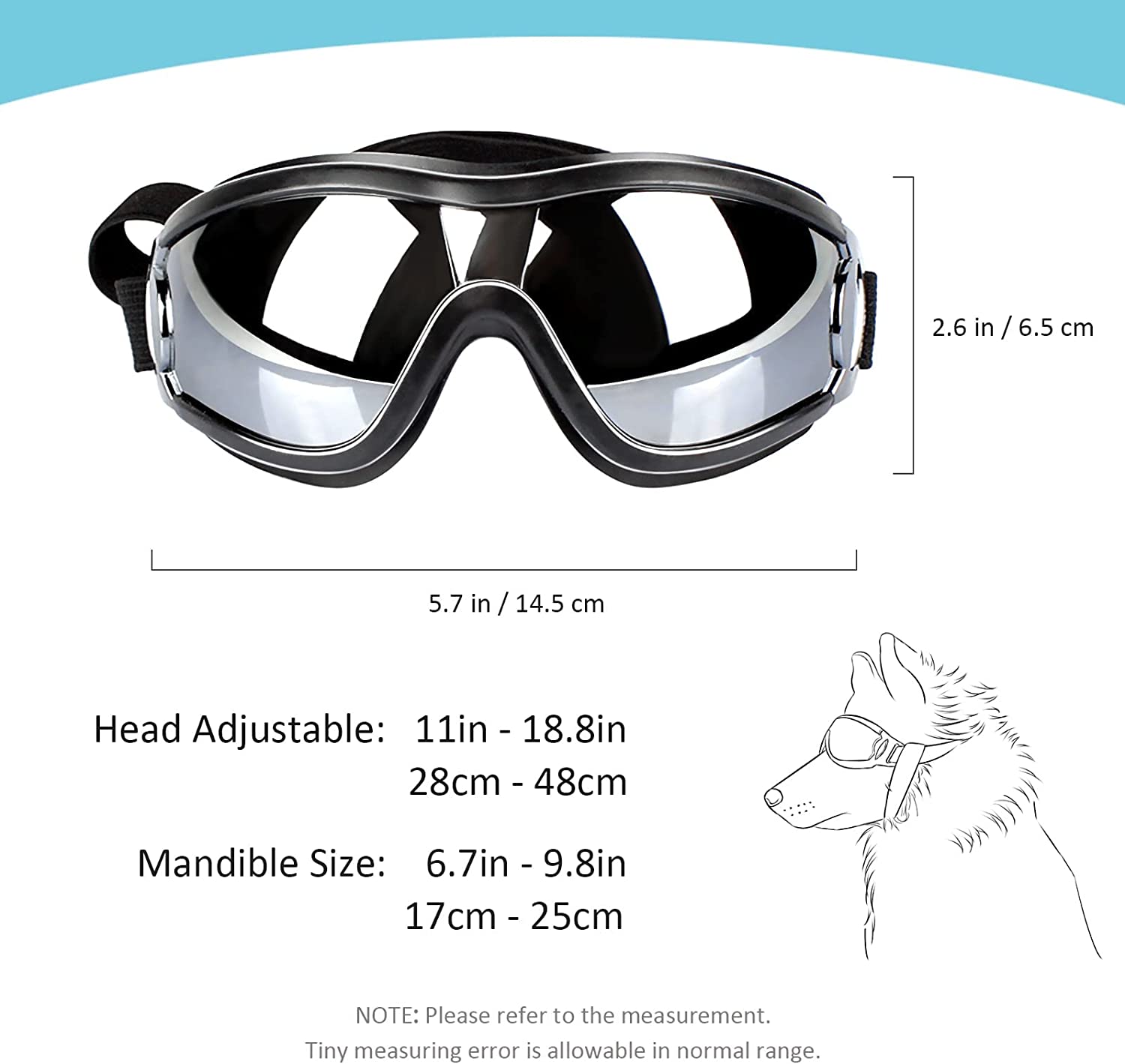 Adjustable Strap Dog Goggles - Homestore Bargains