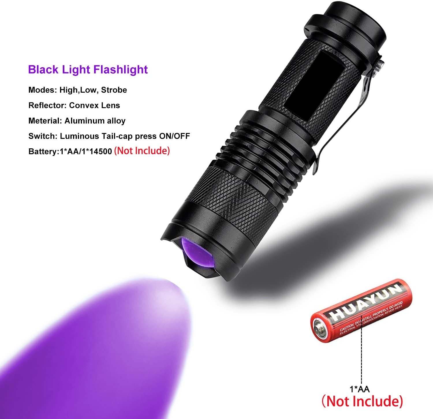 UV LED Flashlight - Homestore Bargains